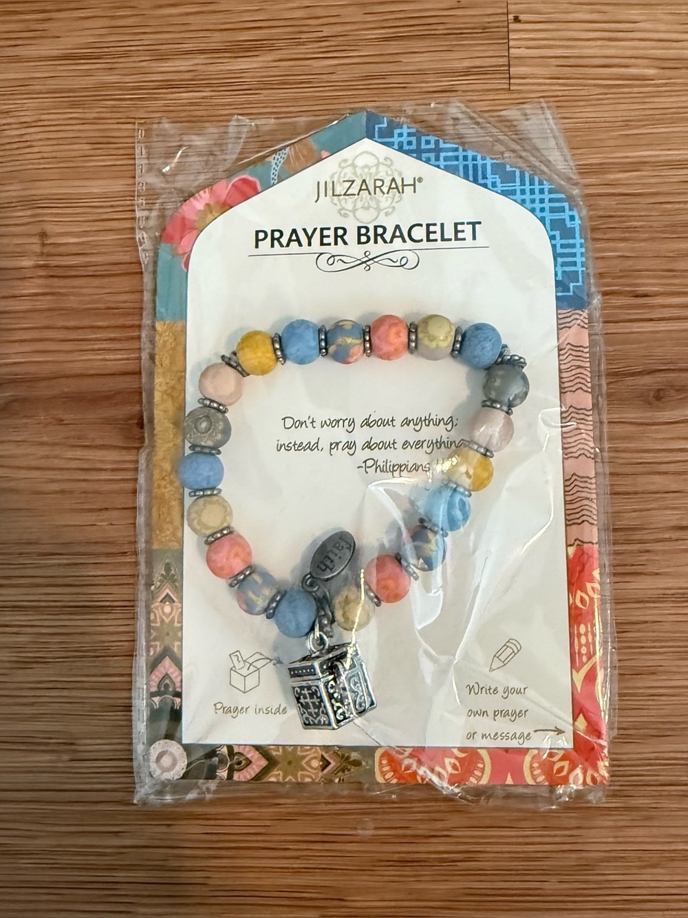 Muti Color Beaded Prayer Bracelet for Women Religious Jewelry new in package
